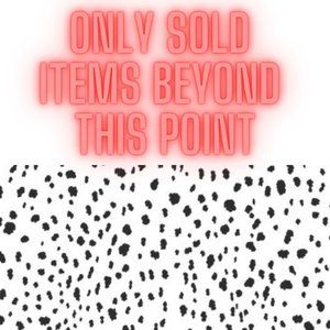 everything beyond this point are sold